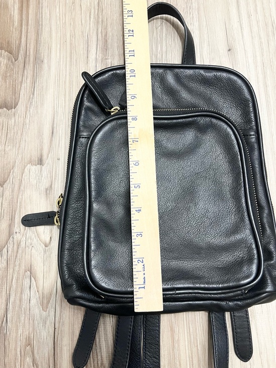 Margot Mini Backpack Black Soft Pebble Leather Moto Zip Around Pockets main image 6